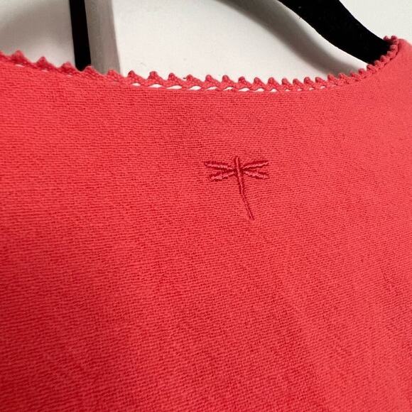 Tyler Boe Izzy Bell Sleeve Dark Coral Mini Dress - Picture 8 of 8